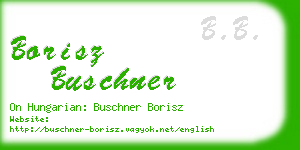 borisz buschner business card